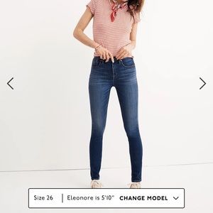 Madewell high riser skinny Jean